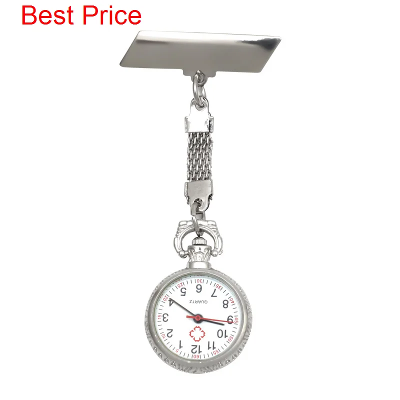 100Pcs/lot Medical Nurse Quartz Watches Silver Metal Chain Clip On Pendant Chain Brooch Fob Watch For Doctors Watches Clock
100Pcs/lot Medical Nurse Quartz Watches Silver Metal Chain Clip On Pendant Chain Brooch Fob Watch For Doctors Watches Clock