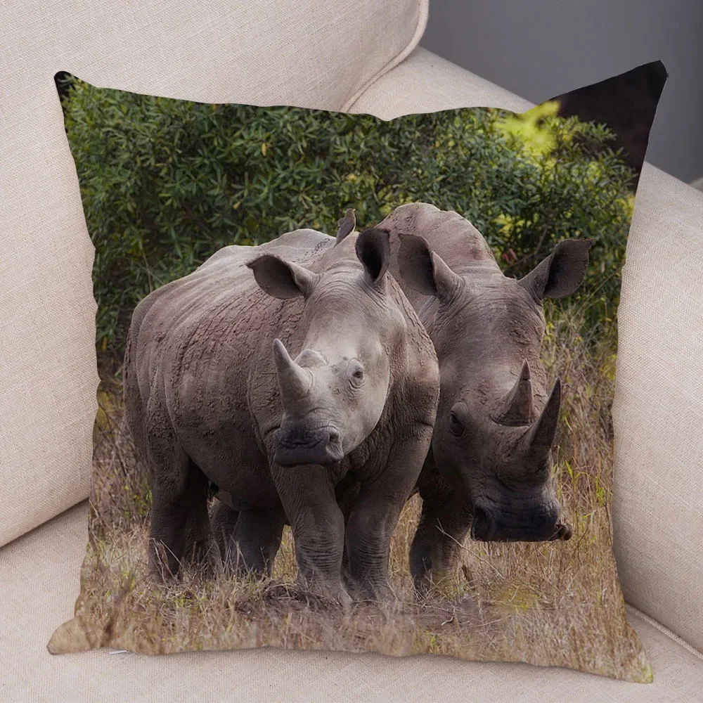 Африка дикая природа Rhinoceros, наволочка с принтом, декоративная подушка в виде животного, чехол, наволочки для автомобиля, дивана, дома, 45*45 см 
Африка дикая природа Rhinoceros, наволочка с принтом, декоративная подушка в виде животного, чехол, наволочки для автомобиля, дивана, дома, 45*45 см
