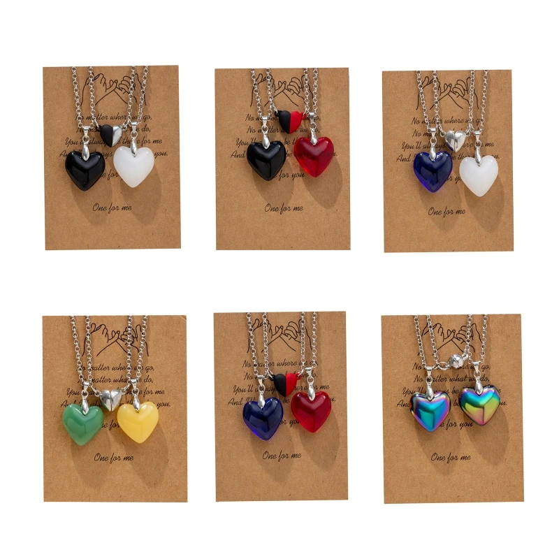 652F 2 Pcs Personality Crystal Heart Stone Necklaces Male Female Couples Pendant O-word Chain Holiday Gifts
652F 2 Pcs Personality Crystal Heart Stone Necklaces Male Female Couples Pendant O-word Chain Holiday Gifts