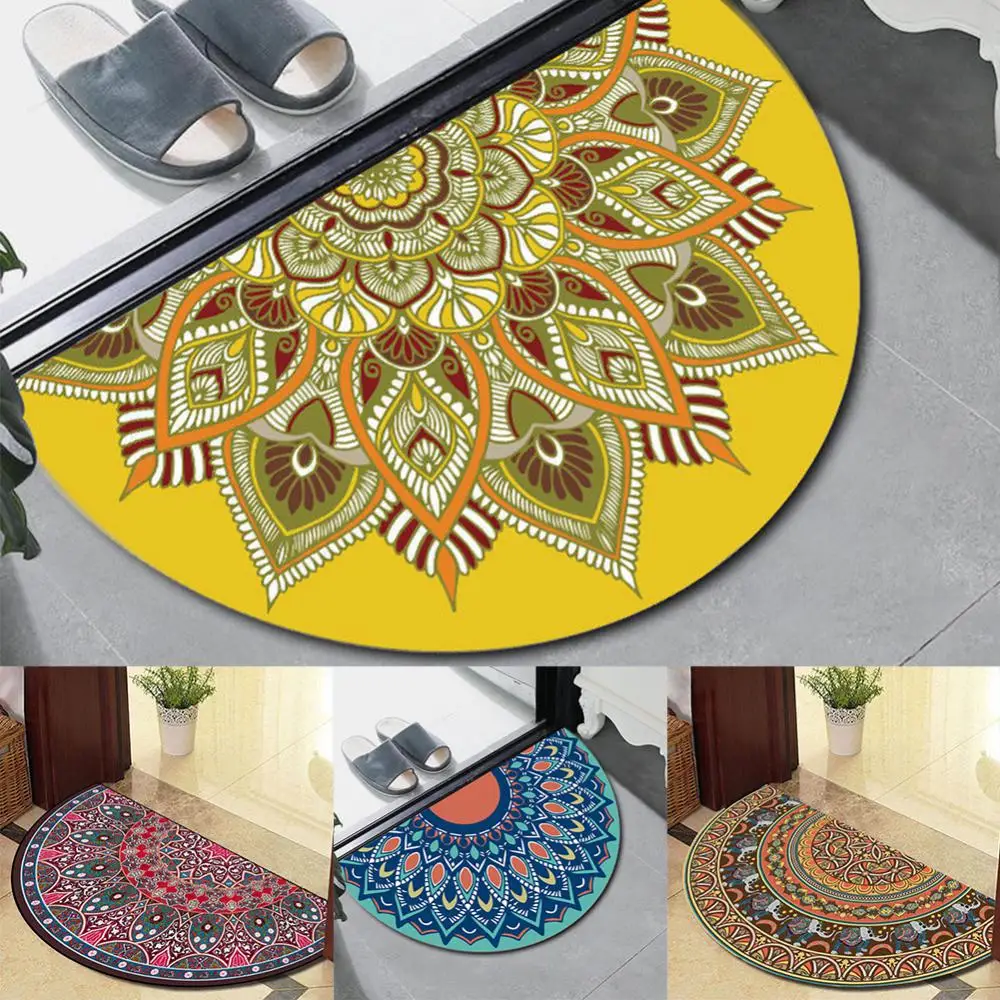 Anti Slip Semicircular Carpets Strong Water Absorbent Rug Boho Style Carpets Absorbent Home Mat Home Supply Semicircular
Anti Slip Semicircular Carpets Strong Water Absorbent Rug Boho Style Carpets Absorbent Home Mat Home Supply Semicircular