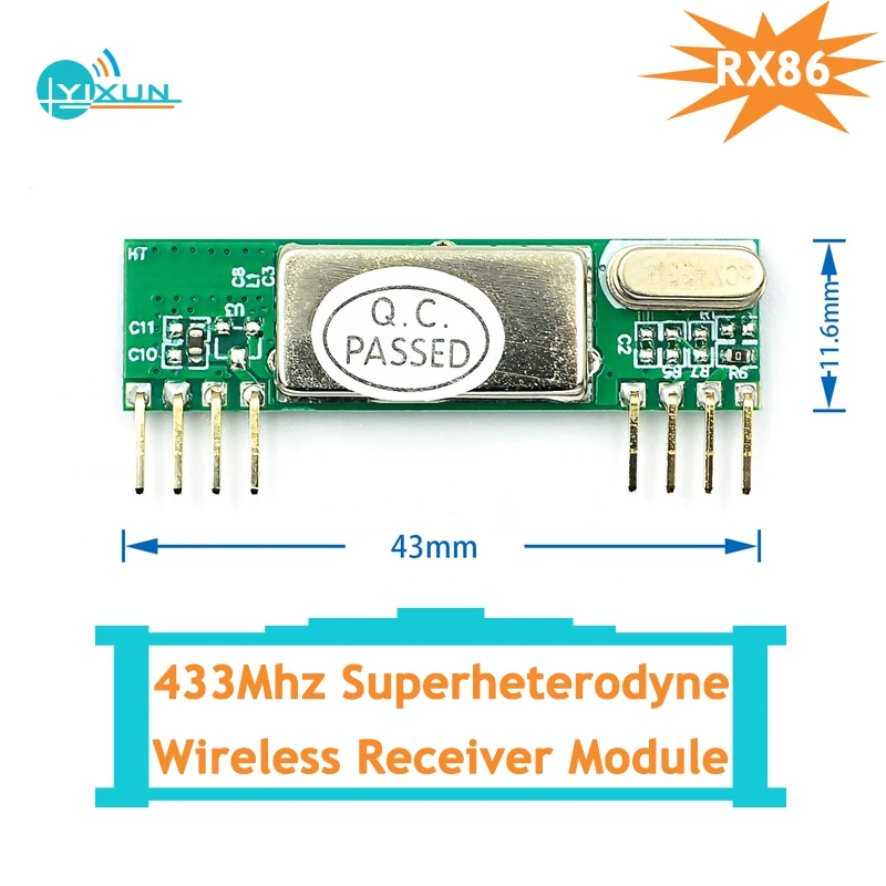 Новый оригинальный Супергетеродинный модуль RXB6 433 МГц для Arduino/ARM/AVR
Новый оригинальный Супергетеродинный модуль RXB6 433 МГц для Arduino/ARM/AVR