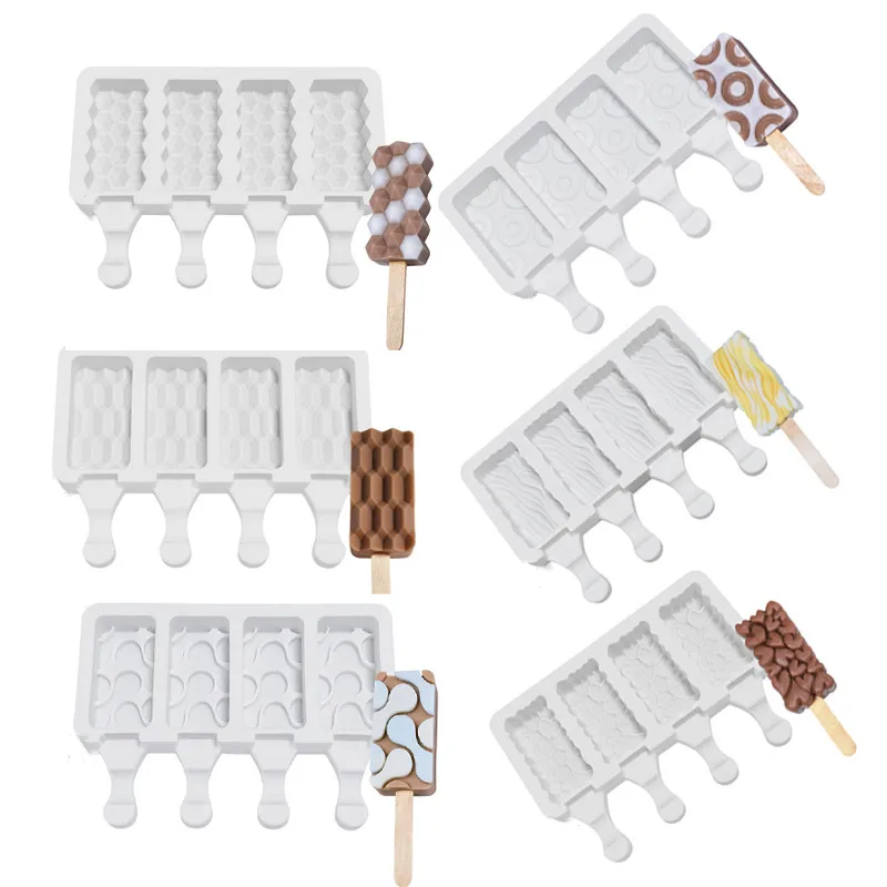 Geometry Pattern Silicone Ice Cream Mold Easy Popsicle Mold Dessert DIY Home Ice Mould Maker Tools for Ice Make Bar Pop Molds
Geometry Pattern Silicone Ice Cream Mold Easy Popsicle Mold Dessert DIY Home Ice Mould Maker Tools for Ice Make Bar Pop Molds