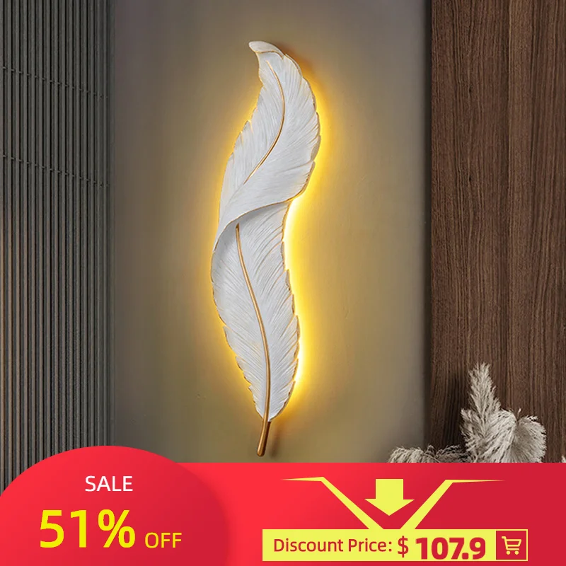 Modern Feather Wall Light RGB Led Wall Lamp for Bedroom Bedside Stairway Light Living Room Wall Decoration Bathroom Decor
Modern Feather Wall Light RGB Led Wall Lamp for Bedroom Bedside Stairway Light Living Room Wall Decoration Bathroom Decor