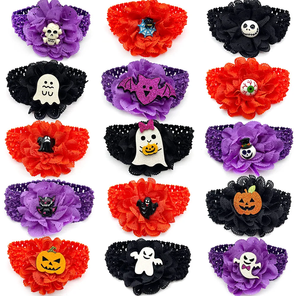 30/50pcs Halloween Dog Collars Pumpkin Ghost Pet Dog Bow Tie with Elastic Band Dog Accessories for Small Middle Large Dog
30/50pcs Halloween Dog Collars Pumpkin Ghost Pet Dog Bow Tie with Elastic Band Dog Accessories for Small Middle Large Dog