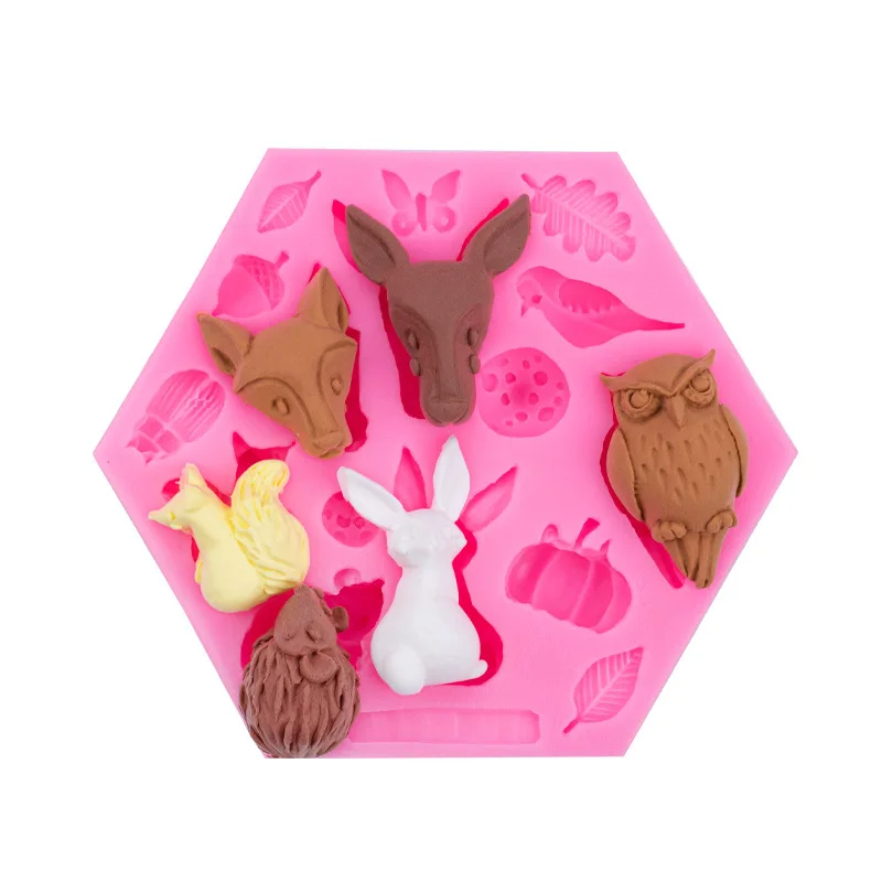DIY Fondant Tool Forest Owl Giraffe Animal Image Silicone Mold Cup Cake Silicon Mould Decoration Accessories
DIY Fondant Tool Forest Owl Giraffe Animal Image Silicone Mold Cup Cake Silicon Mould Decoration Accessories