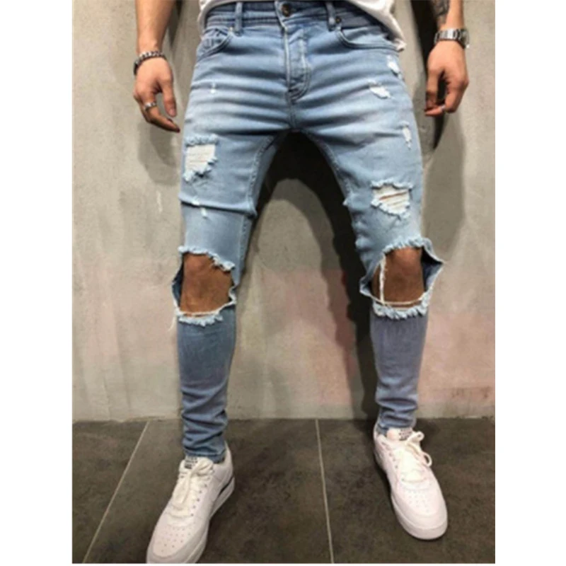 2022 Men's Jeans Vintage Skinny Knee Destroyed Ripped Jeans streetwear Slim fit Pants Homme beggar Hole Hip Hop denim trousers
2022 Men's Jeans Vintage Skinny Knee Destroyed Ripped Jeans streetwear Slim fit Pants Homme beggar Hole Hip Hop denim trousers