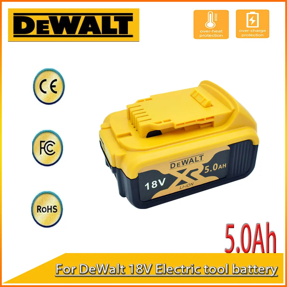 18V 5.0AH 100% Original for DeWalt rechargeable power tools battery with LED Li-Ion replacement DCB205 DCB204-2
18V 5.0AH 100% Original for DeWalt rechargeable power tools battery with LED Li-Ion replacement DCB205 DCB204-2