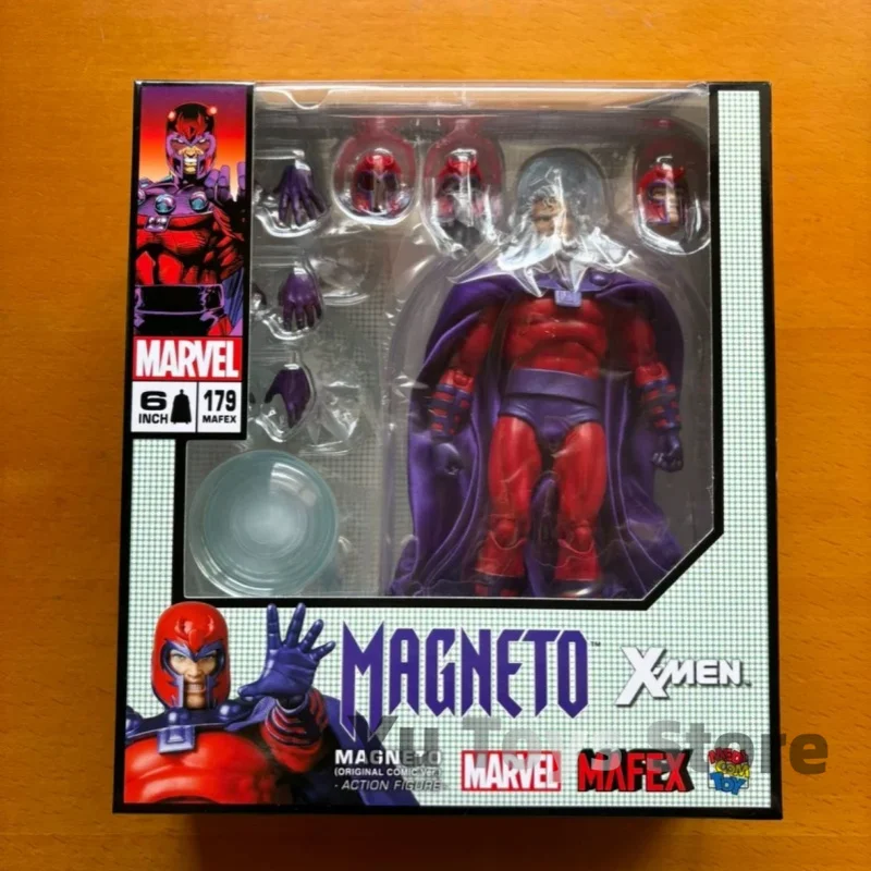 Фигурки Mafex Marvel 179 Magneto 099 оригинальные комиксные экшн-фигурки модели куклы для