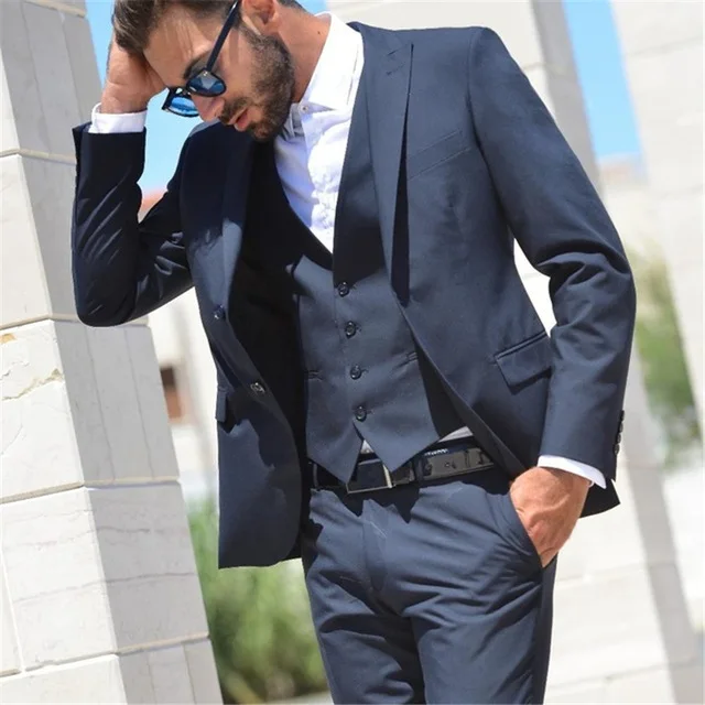 2022 Custom Made Blue Men Suits For Wedding Terno Masculino Slim Fit Costume Mariage Homme Best Man Suit (Jacket+Pant+Vest+Tie)
2022 Custom Made Blue Men Suits For Wedding Terno Masculino Slim Fit Costume Mariage Homme Best Man Suit (Jacket+Pant+Vest+Tie)