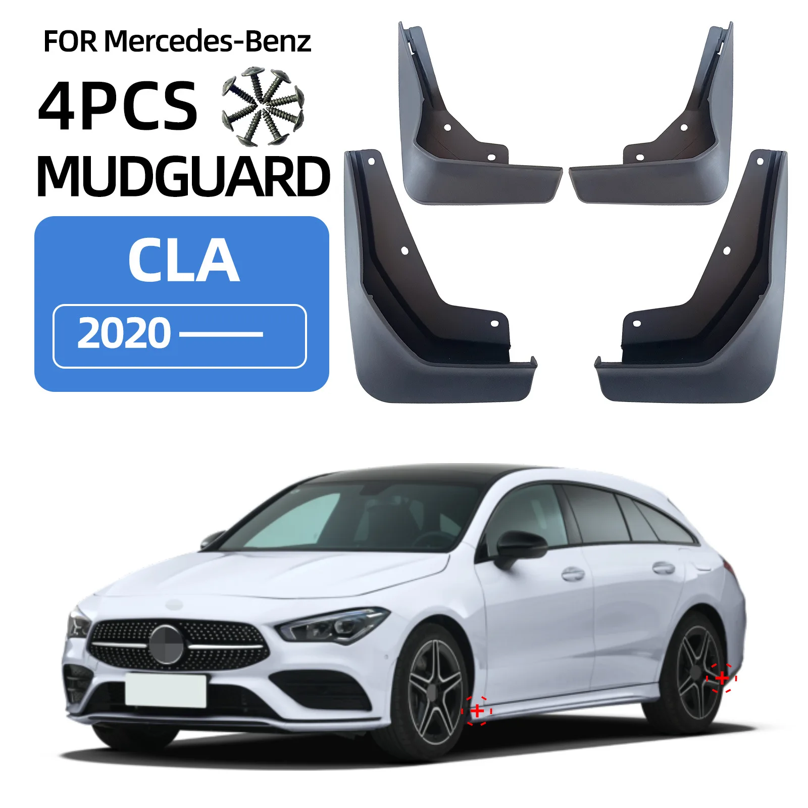 4 шт., передние и задние грязезащитные щитки для NWE Mercedes Benz CLA W118 C118, брызговики, грязеотталкивающие щитки, брызговики, автомобильные аксессуары 2019-2021
4 шт., передние и задние грязезащитные щитки для NWE Mercedes Benz CLA W118 C118, брызговики, грязеотталкивающие щитки, брызговики, автомобильные аксессуары 2019-2021