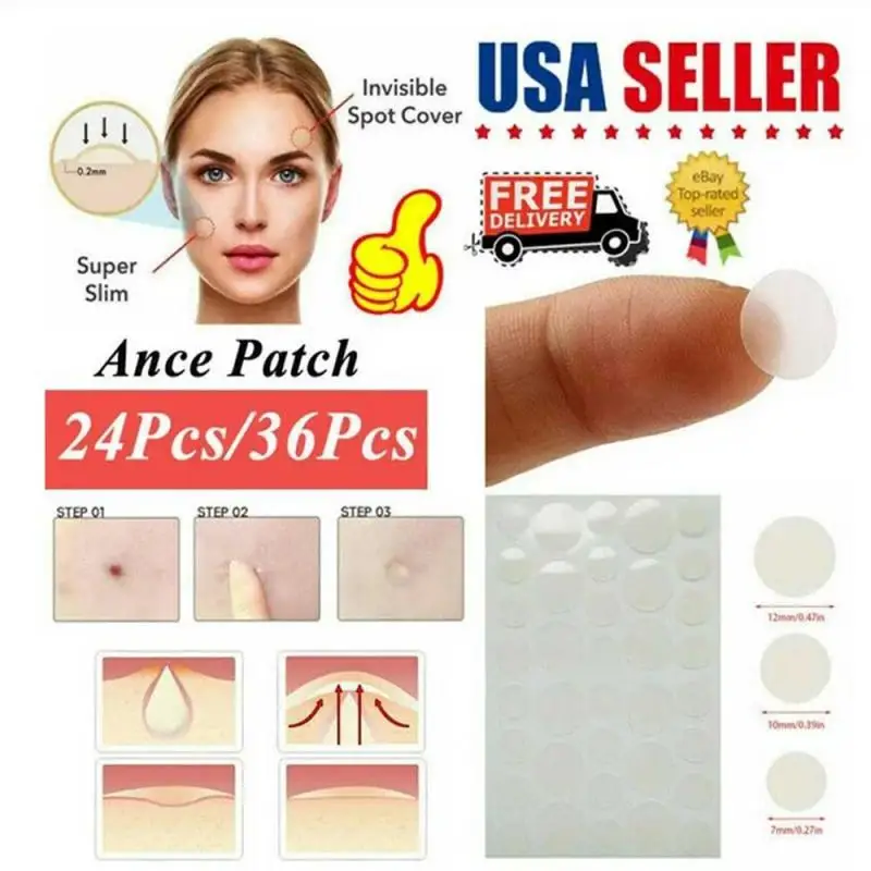 

24/72 Patches Acne Pimple Patch Face Patch Spot Scar Invisible Treatment Stickers Hydrocolloid Acne Face Mask Facial Care