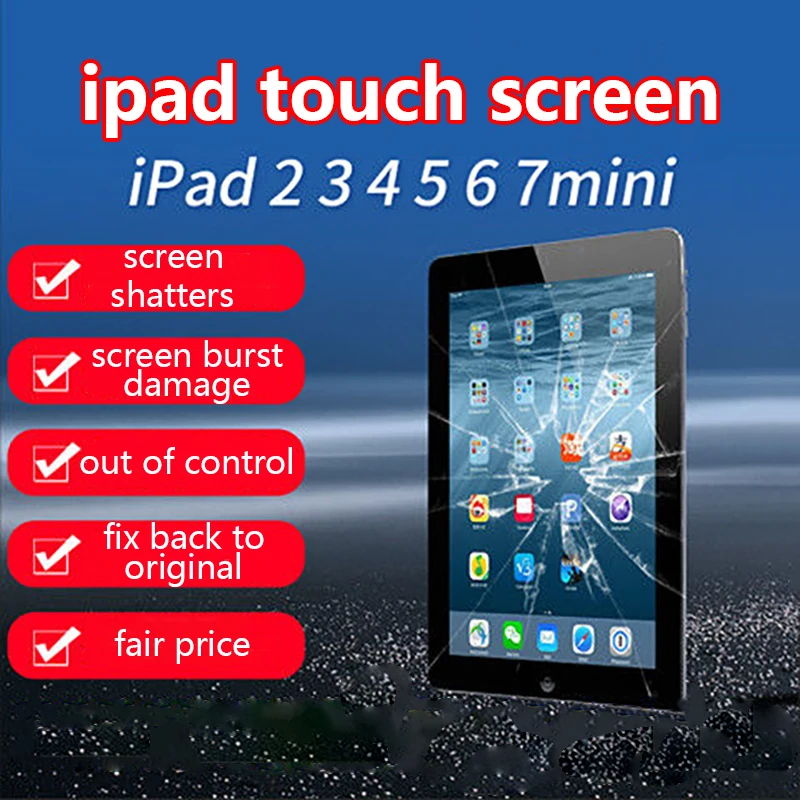 Белый, подходит для экрана ipad, подходит для экрана mini2/3/1 ipad 5air/3/4/2 touch screen mini 2, емкостный экран
Белый, подходит для экрана ipad, подходит для экрана mini2/3/1 ipad 5air/3/4/2 touch screen mini 2, емкостный экран