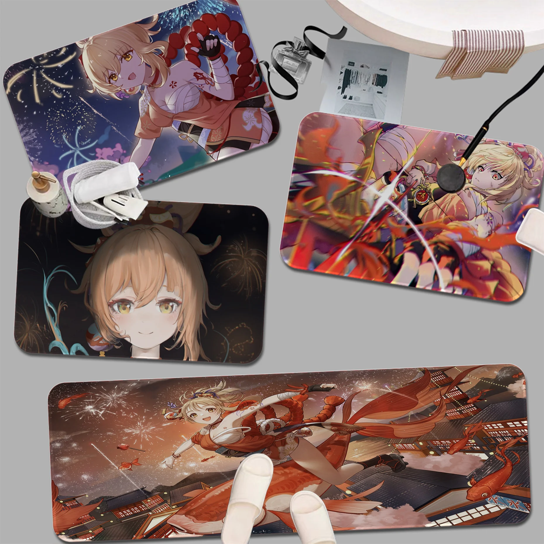 Genshin Impact Yoimiya Door Mat Anti-slip Absorb Water Long Strip Cushion Bedroon Mat Household Carpets
Genshin Impact Yoimiya Door Mat Anti-slip Absorb Water Long Strip Cushion Bedroon Mat Household Carpets