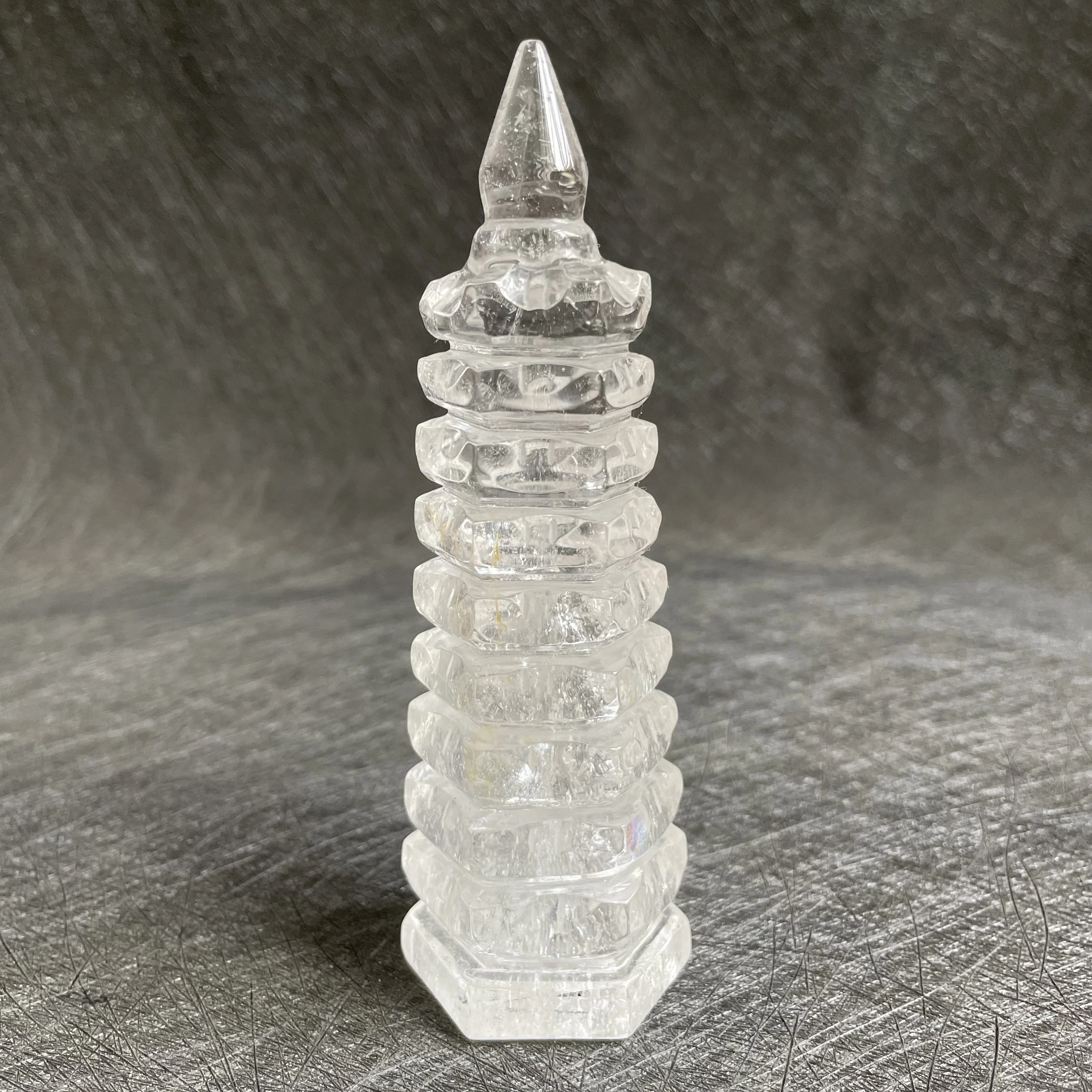 166g Natural Clear Quartz Wenchang Tower Wand White Crystal Healing Obelisk Fengshui 2022
166g Natural Clear Quartz Wenchang Tower Wand White Crystal Healing Obelisk Fengshui 2022