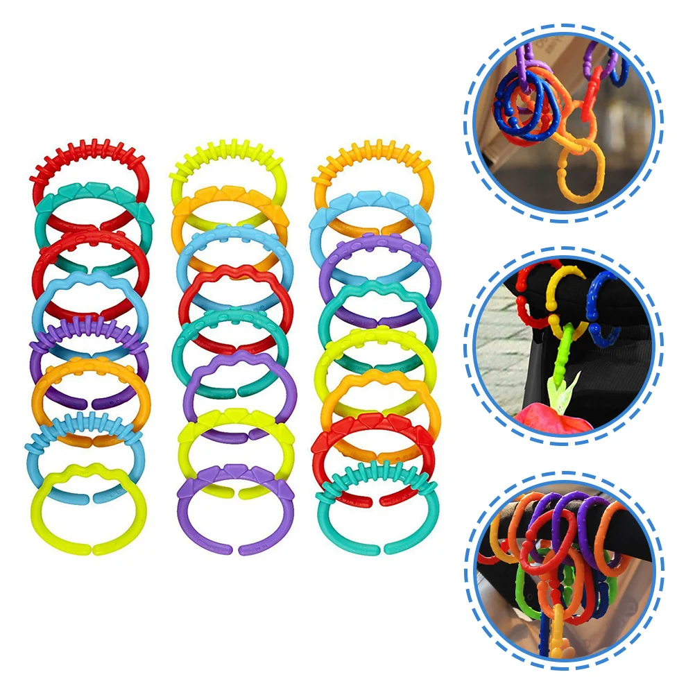 24 Pcs Baby Links Toys Babies Crib Attach Playpin Stroller Hanging Ring Rings Bed
24 Pcs Baby Links Toys Babies Crib Attach Playpin Stroller Hanging Ring Rings Bed