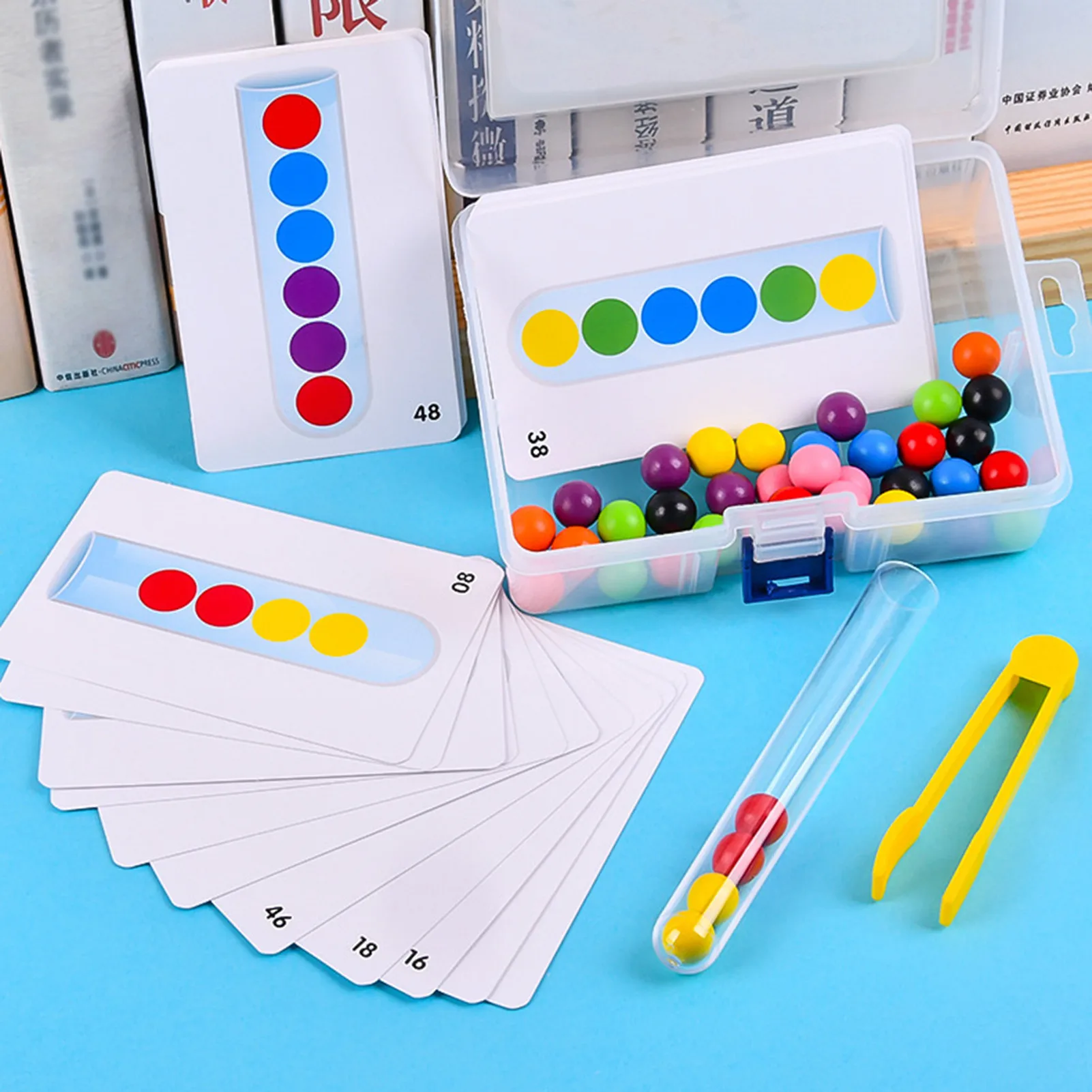 Clip Bead Game Colour Cognitive Teaching Aid Test Tube Fine Motor Training Game Montessori Educational Preschool Learning Toy
Clip Bead Game Colour Cognitive Teaching Aid Test Tube Fine Motor Training Game Montessori Educational Preschool Learning Toy