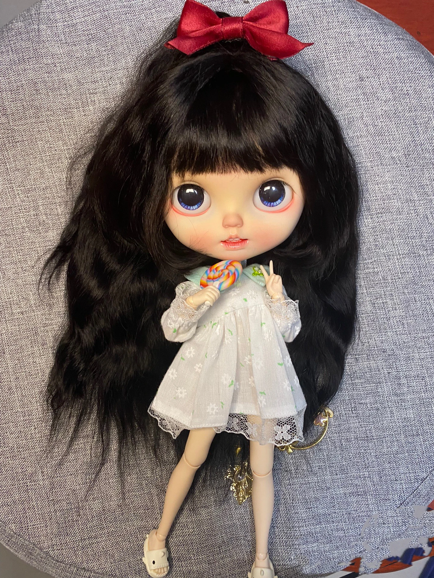 (Booking. About 3 weeks)BJD Blythe wig Mohair (long) Pure black Fit 9-10inch head circumference Qbaby
(Booking. About 3 weeks)BJD Blythe wig Mohair (long) Pure black Fit 9-10inch head circumference Qbaby