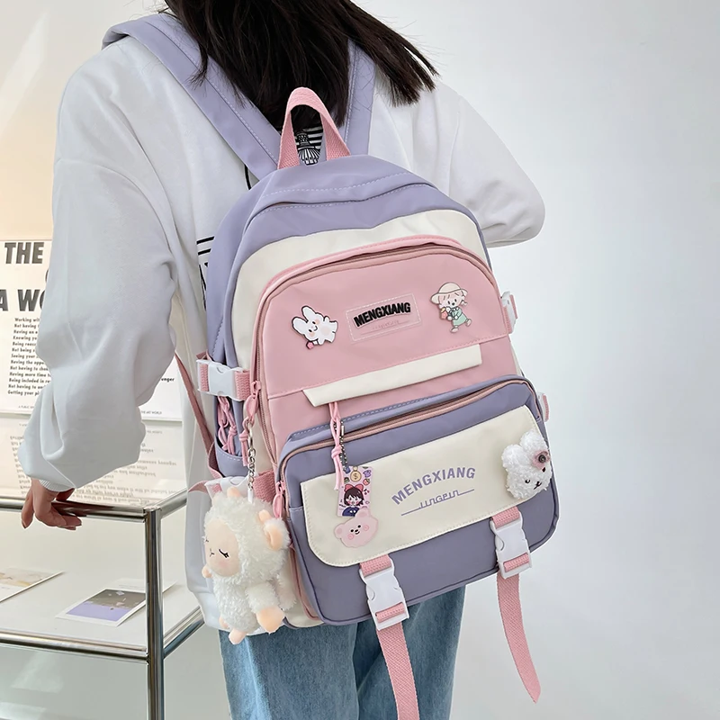 Lovely Pink Ladies Backpack Waterproof Nylon multi-pocket student backpack, ladies lovely fashion laptop backpack
Lovely Pink Ladies Backpack Waterproof Nylon multi-pocket student backpack, ladies lovely fashion laptop backpack