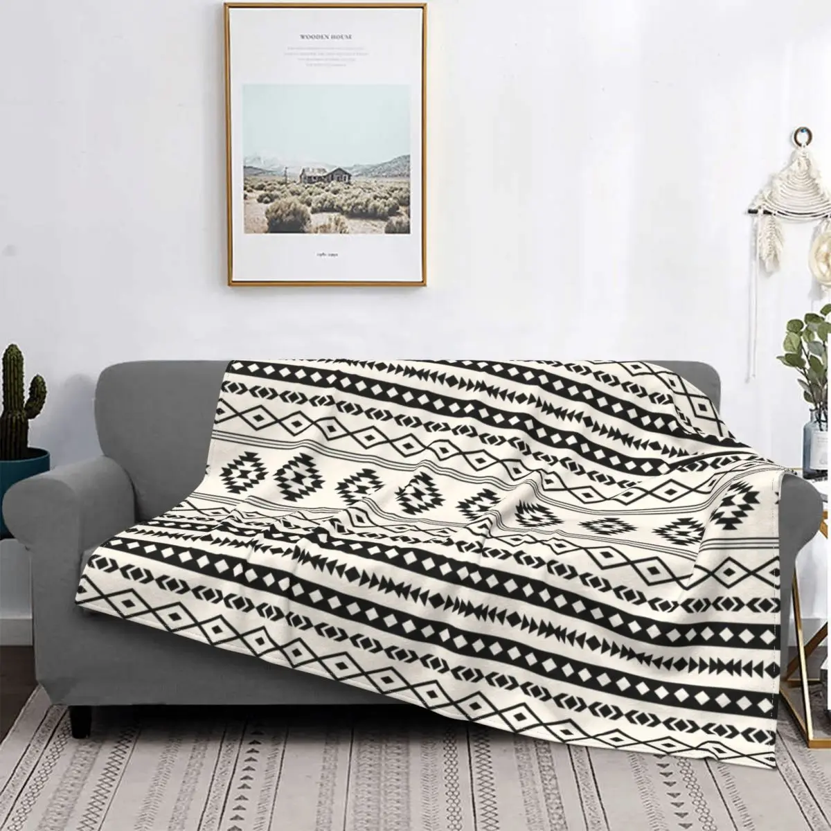 Bohemian Pattern Blanket Fleece Print Aztec Black on Cream Motifs Breathable Super Soft Throw Blankets Bedding Car Bedspreads
Bohemian Pattern Blanket Fleece Print Aztec Black on Cream Motifs Breathable Super Soft Throw Blankets Bedding Car Bedspreads