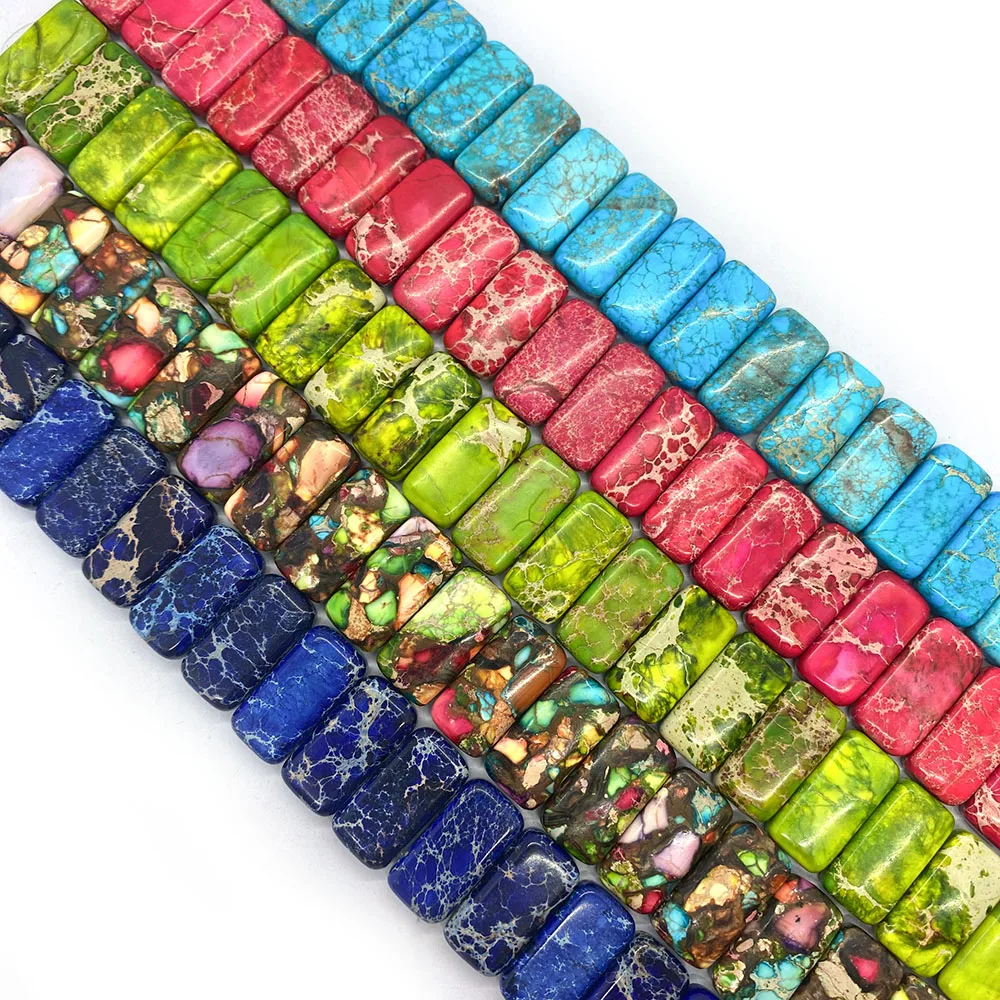 Natural Stone Double Hole Emperor Stone Beads Rectangle Colorful Bracelet Beads Charm Jewelry DIY Necklace Earrings Accessories
Natural Stone Double Hole Emperor Stone Beads Rectangle Colorful Bracelet Beads Charm Jewelry DIY Necklace Earrings Accessories