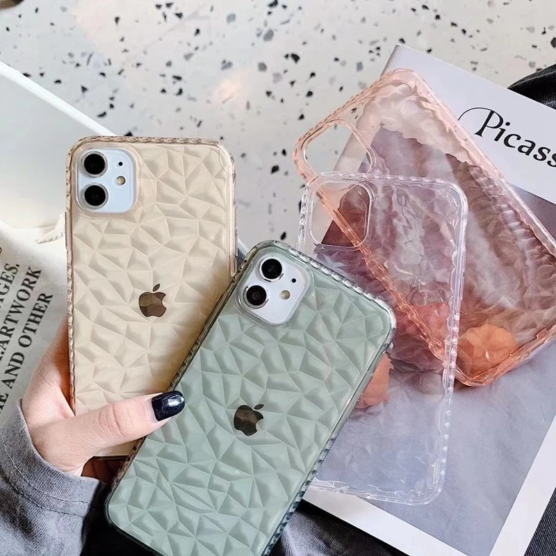 Diamond Pattern Phone Case For iPhone 11 12 Pro Max XS X XR 7 8 Plus SE2 12Mini Case Shockproof Transparent Soft TPU Back Cover
Diamond Pattern Phone Case For iPhone 11 12 Pro Max XS X XR 7 8 Plus SE2 12Mini Case Shockproof Transparent Soft TPU Back Cover