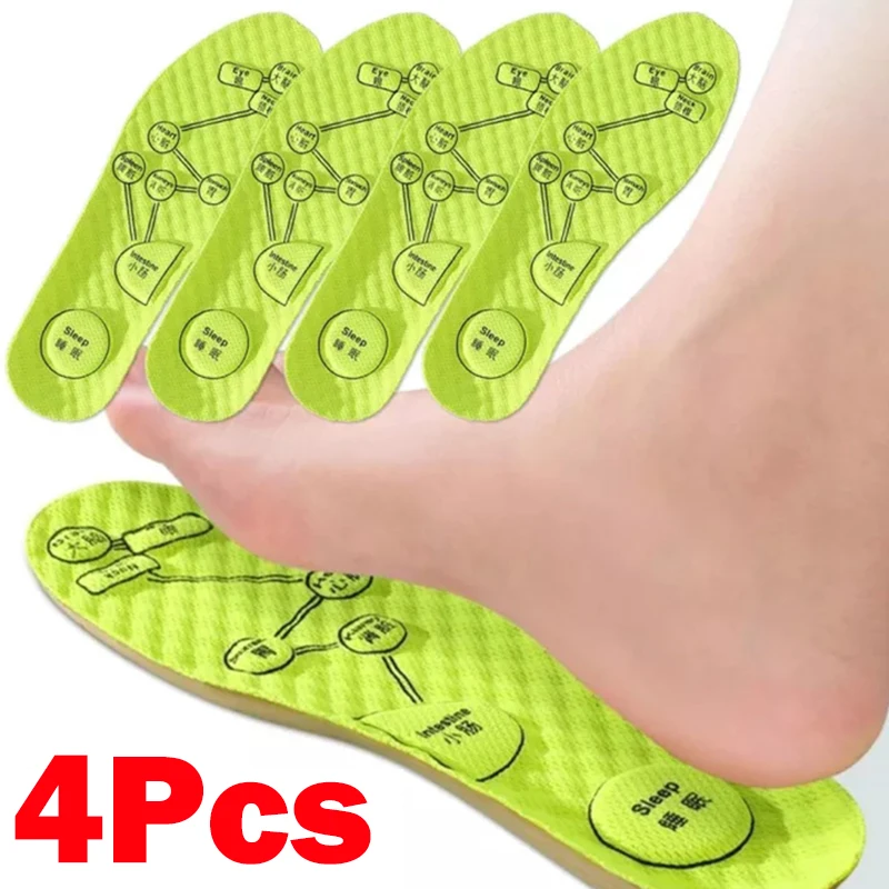 2Pairs Foot Acupressure Insole Men Women Soft Breathable Sports Cushion Inserts Sweat-absorbing Deodorant Insole Shoe Pads
2Pairs Foot Acupressure Insole Men Women Soft Breathable Sports Cushion Inserts Sweat-absorbing Deodorant Insole Shoe Pads