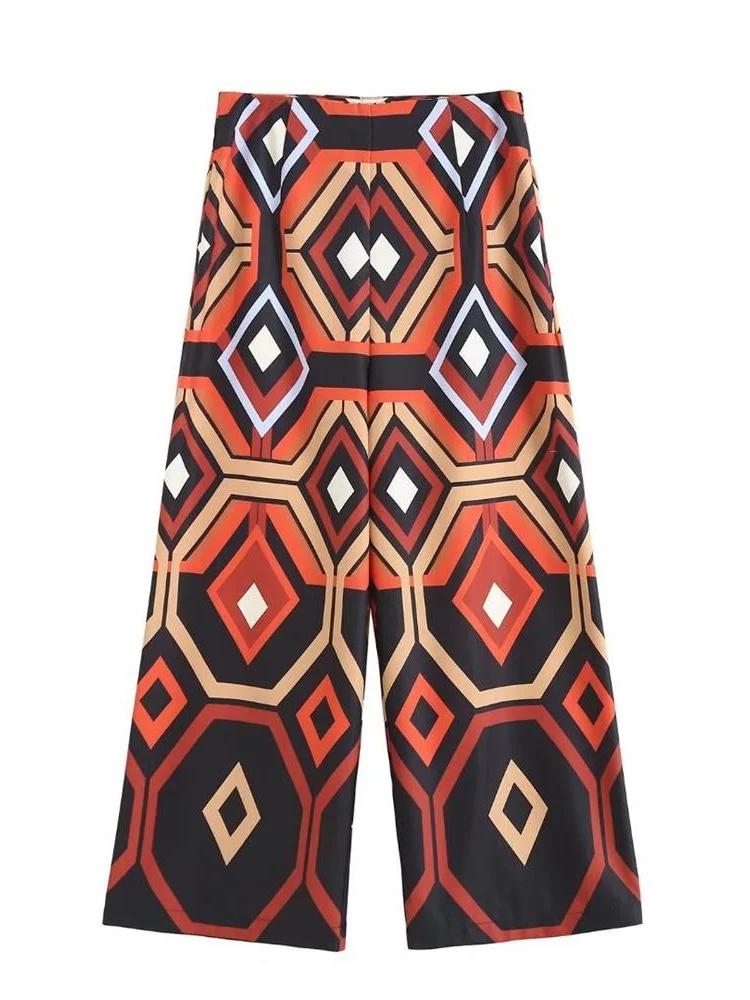 MESTTRAF Sexy Design 2022 Women Pleated Detail Geometric Graphic Print Trousers Retro High-Waist Side Zipper Female Trousers
MESTTRAF Sexy Design 2022 Women Pleated Detail Geometric Graphic Print Trousers Retro High-Waist Side Zipper Female Trousers