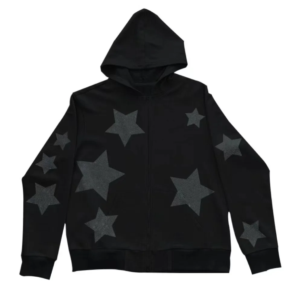 Top Rhinestone Star Oversized Hoodies Zip Up Long Sleeve Women's Hip Hop Sweatshirt Y2K Aesthetic Autumn Grunge Unisex 2022 New
Top Rhinestone Star Oversized Hoodies Zip Up Long Sleeve Women's Hip Hop Sweatshirt Y2K Aesthetic Autumn Grunge Unisex 2022 New