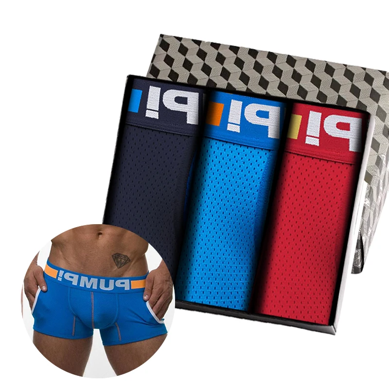 3Pcs Ins Style Cotton Gay Sexy Men Underpants Boxershorts Hip Raise Cueca Man Underwear Boxers Men's Panties Masculino
3Pcs Ins Style Cotton Gay Sexy Men Underpants Boxershorts Hip Raise Cueca Man Underwear Boxers Men's Panties Masculino