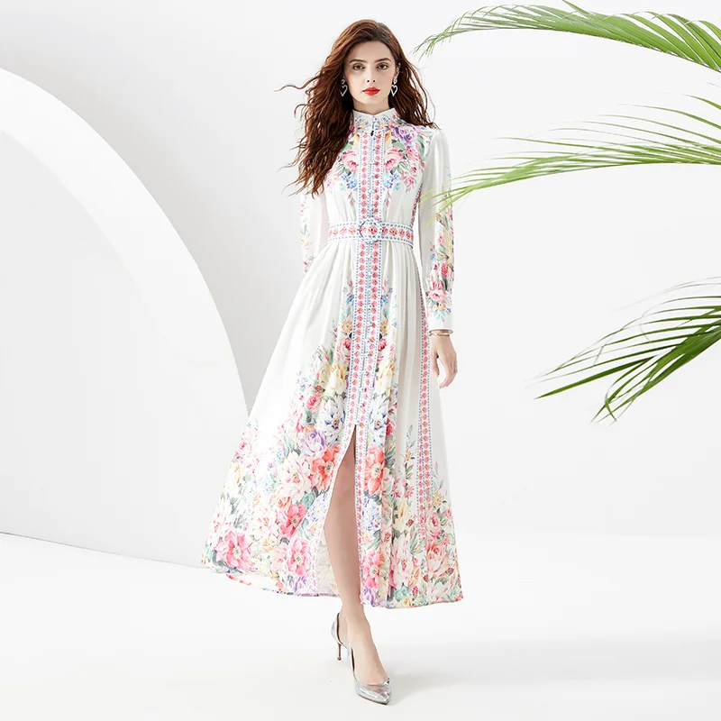 Осень 2023, праздничная стильная плиссированная длинная юбка с воротником-стойкой, рукавами-фонариками и широким подолом
Осень 2023, праздничная стильная плиссированная длинная юбка с воротником-стойкой, рукавами-фонариками и широким подолом