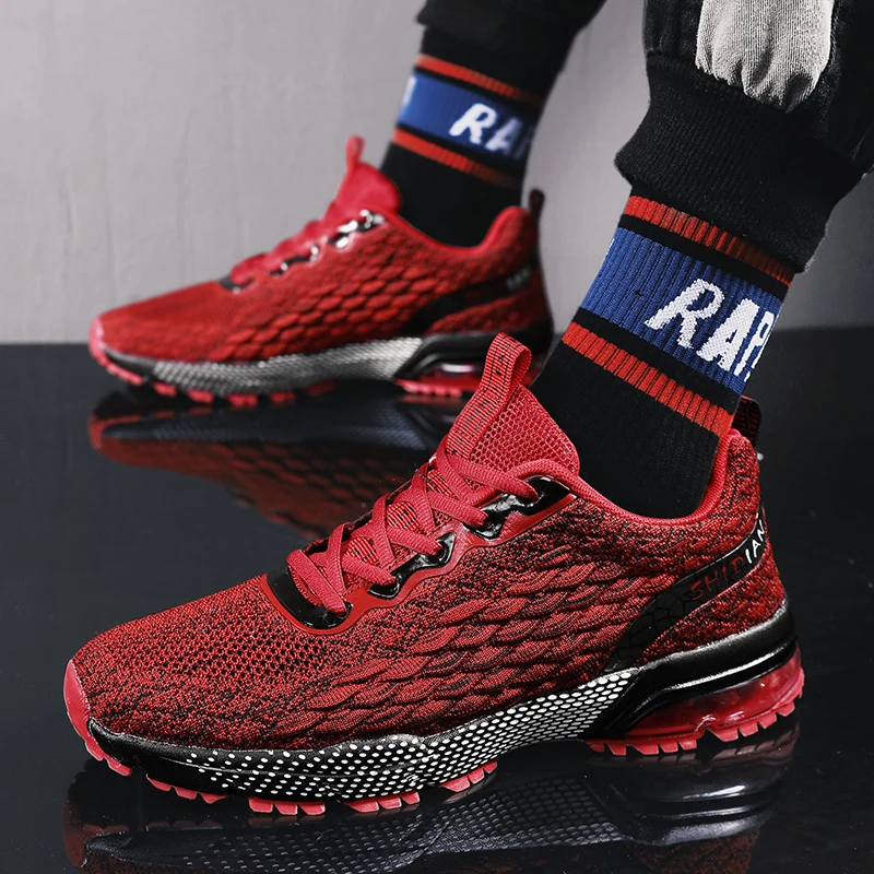 2022 Men Marathon Sneakers Red High Quality Running Shoes Men Non-slip Anti-wear Trail Sneakers Big Size Running Athletic Shoe
2022 Men Marathon Sneakers Red High Quality Running Shoes Men Non-slip Anti-wear Trail Sneakers Big Size Running Athletic Shoe