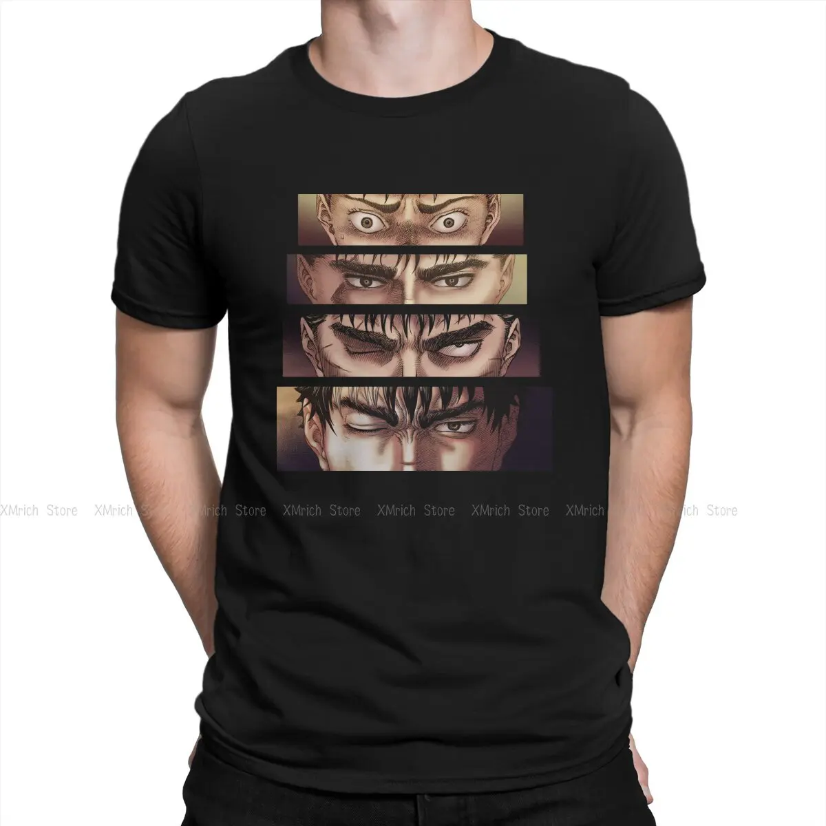 Eyes T-Shirt for Men BERSERK Manga Series Novelty Pure Cotton Tees Crewneck Short Sleeve T Shirt Graphic Clothing
Eyes T-Shirt for Men BERSERK Manga Series Novelty Pure Cotton Tees Crewneck Short Sleeve T Shirt Graphic Clothing