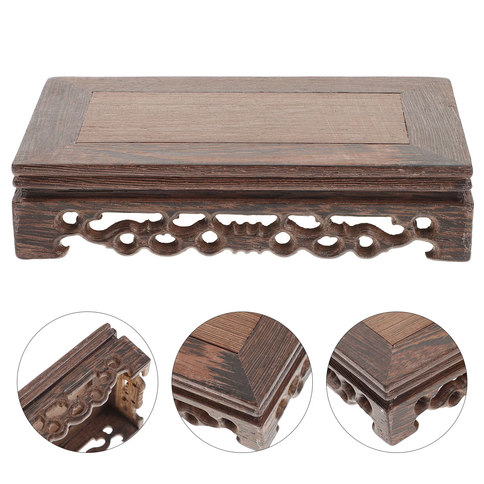 Stand Base Display Wooden Wood Teapot Chinese Vase Pot Crystal Rack Vintage Flower Bonsai Circular Decorative Holder Stands
Stand Base Display Wooden Wood Teapot Chinese Vase Pot Crystal Rack Vintage Flower Bonsai Circular Decorative Holder Stands