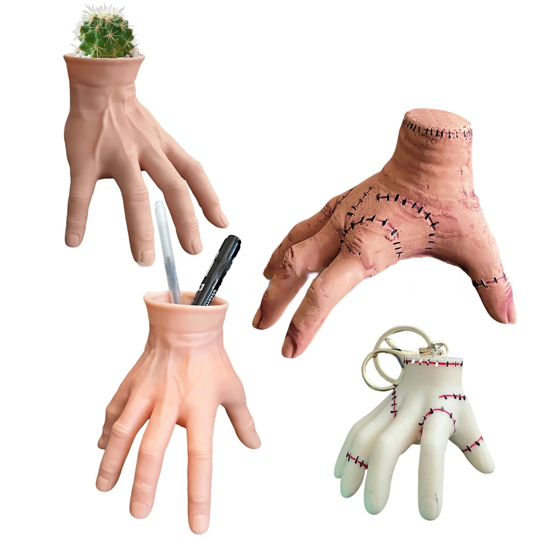 Halloween Horror Broken Hand Ornaments Green Potted Plants Flower Pots Pen Holders Multi-use Latex Software
Halloween Horror Broken Hand Ornaments Green Potted Plants Flower Pots Pen Holders Multi-use Latex Software