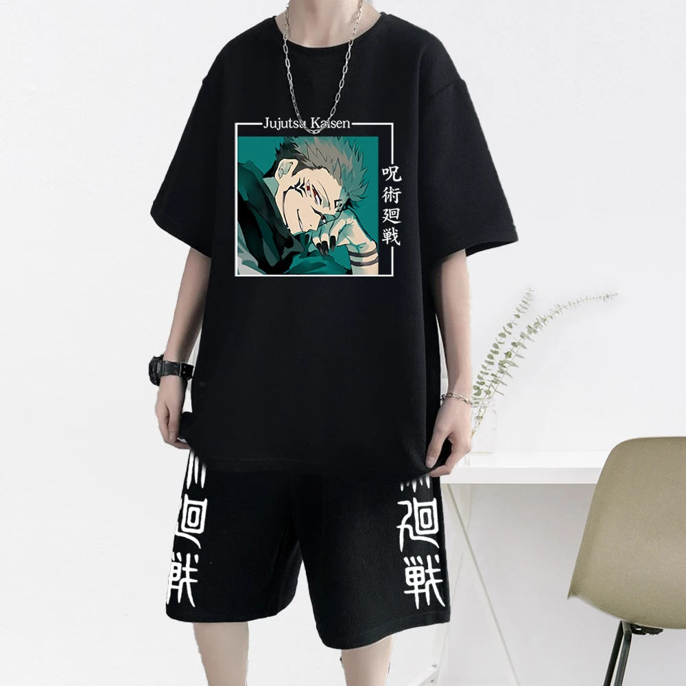 Jujutsu Kaisen T Shirt Shorts Set Anime Men Sets Tracksuit Men Short Sleeve T-shirts Sweatpants Casual Sportswear Clothing 2022
Jujutsu Kaisen T Shirt Shorts Set Anime Men Sets Tracksuit Men Short Sleeve T-shirts Sweatpants Casual Sportswear Clothing 2022
