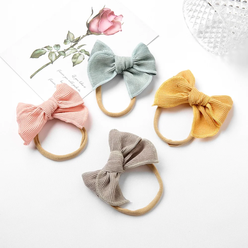 New Corduroy Bow Elastic Hair Bands For Children Knotted Baby Headband Soft Nylon Head Band For New Borns Hair Accessories
New Corduroy Bow Elastic Hair Bands For Children Knotted Baby Headband Soft Nylon Head Band For New Borns Hair Accessories