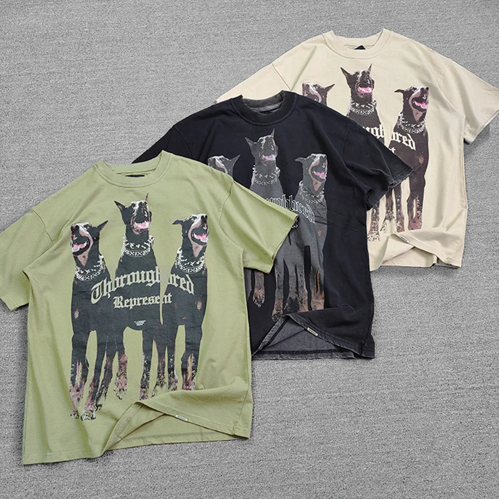 Frog drift 1:1 Streetwear Animal Doberman Pinscher Dog THOROUGHBRED Graphics Summer Vintage Khaki tee t-shirt tops for men
Frog drift 1:1 Streetwear Animal Doberman Pinscher Dog THOROUGHBRED Graphics Summer Vintage Khaki tee t-shirt tops for men