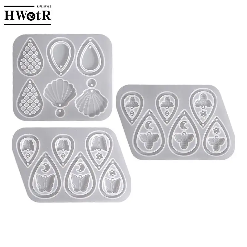 1Pcs DIY Epoxy Resin Earrings Pendant Mold With Holes Hollow Water Drops Shells Fish Scales Butterfly Pendant Silicone Mold
1Pcs DIY Epoxy Resin Earrings Pendant Mold With Holes Hollow Water Drops Shells Fish Scales Butterfly Pendant Silicone Mold
