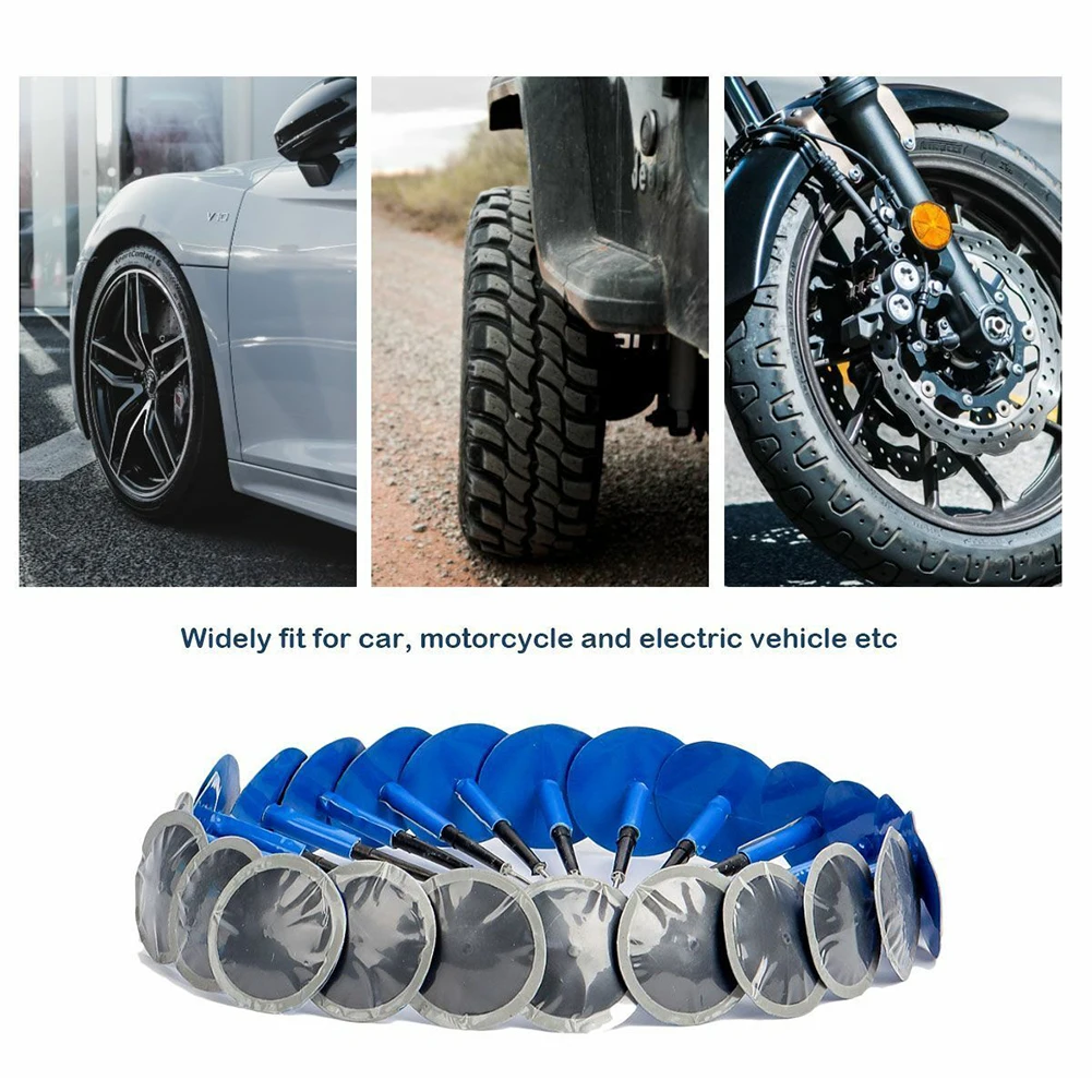 Tyre Plug Patch 24 Pcs/1 Set 3.6cm/1.42in Blue High Temperature Natural Rubber Wear Resistance Car Accessories
Tyre Plug Patch 24 Pcs/1 Set 3.6cm/1.42in Blue High Temperature Natural Rubber Wear Resistance Car Accessories