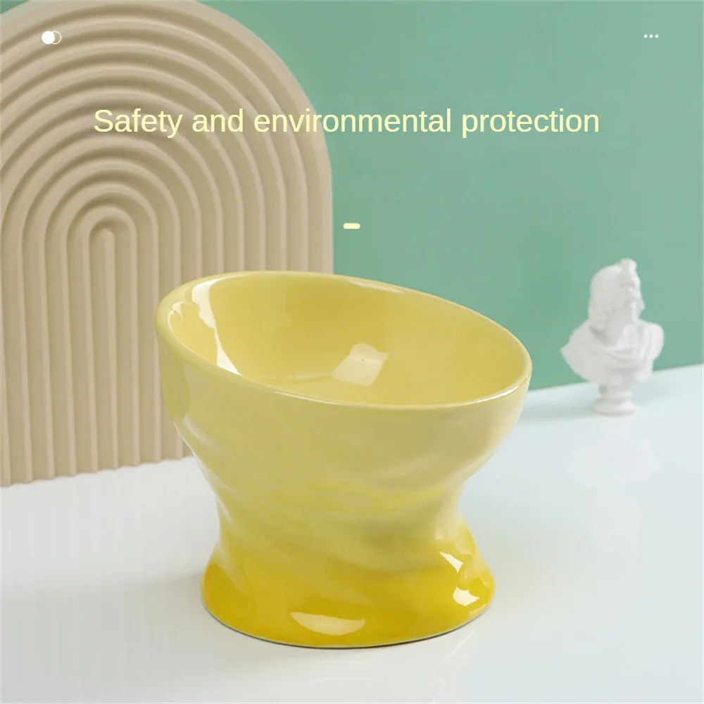 Blue Cat Food Bowl Concave-convex Bevel Gradient Pet Supplies Cat Supplies Ceramics Pet Bowl Tall Feet Green Cat Bowl Anti-tip 
Blue Cat Food Bowl Concave-convex Bevel Gradient Pet Supplies Cat Supplies Ceramics Pet Bowl Tall Feet Green Cat Bowl Anti-tip