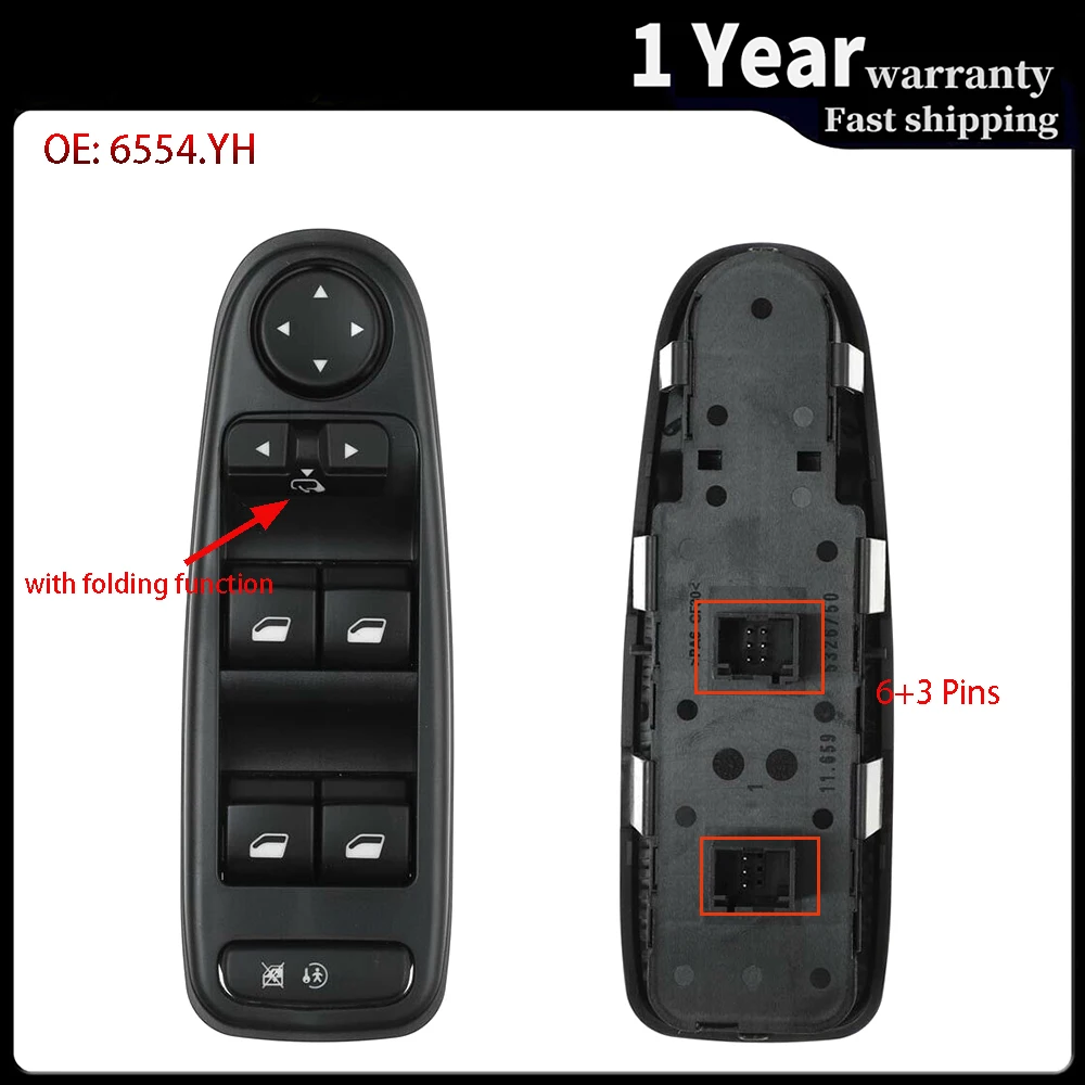Electric Window Switch Lifter Regulator Control Console For Citroen C4 Grand Picasso 2007 2008 2009-2014 6554.YH 96639383ZD
Electric Window Switch Lifter Regulator Control Console For Citroen C4 Grand Picasso 2007 2008 2009-2014 6554.YH 96639383ZD