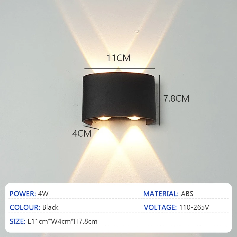 LED настенные светильники TIIIIT, черные, водонепроницаемые
LED настенные светильники TIIIIT, черные, водонепроницаемые