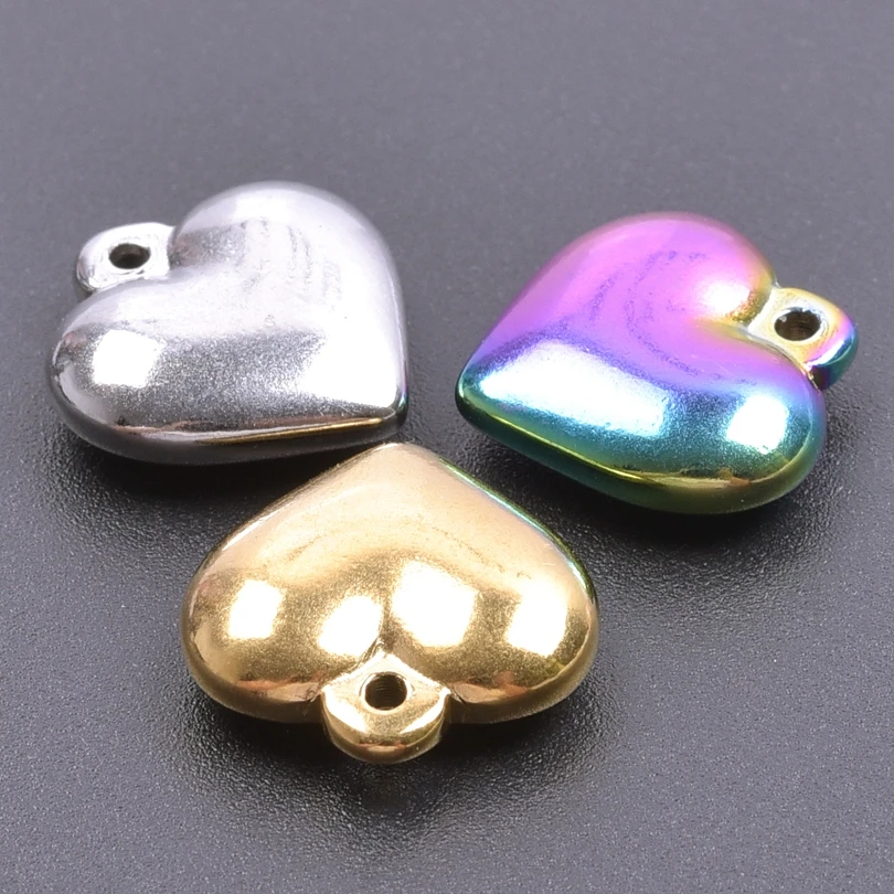 3pcs Hearts Pendant Three-Dimensional Heart Stainless Steel Charms Accessories Jewelry Making Supplies Dijes De Acero Inoxidable
3pcs Hearts Pendant Three-Dimensional Heart Stainless Steel Charms Accessories Jewelry Making Supplies Dijes De Acero Inoxidable