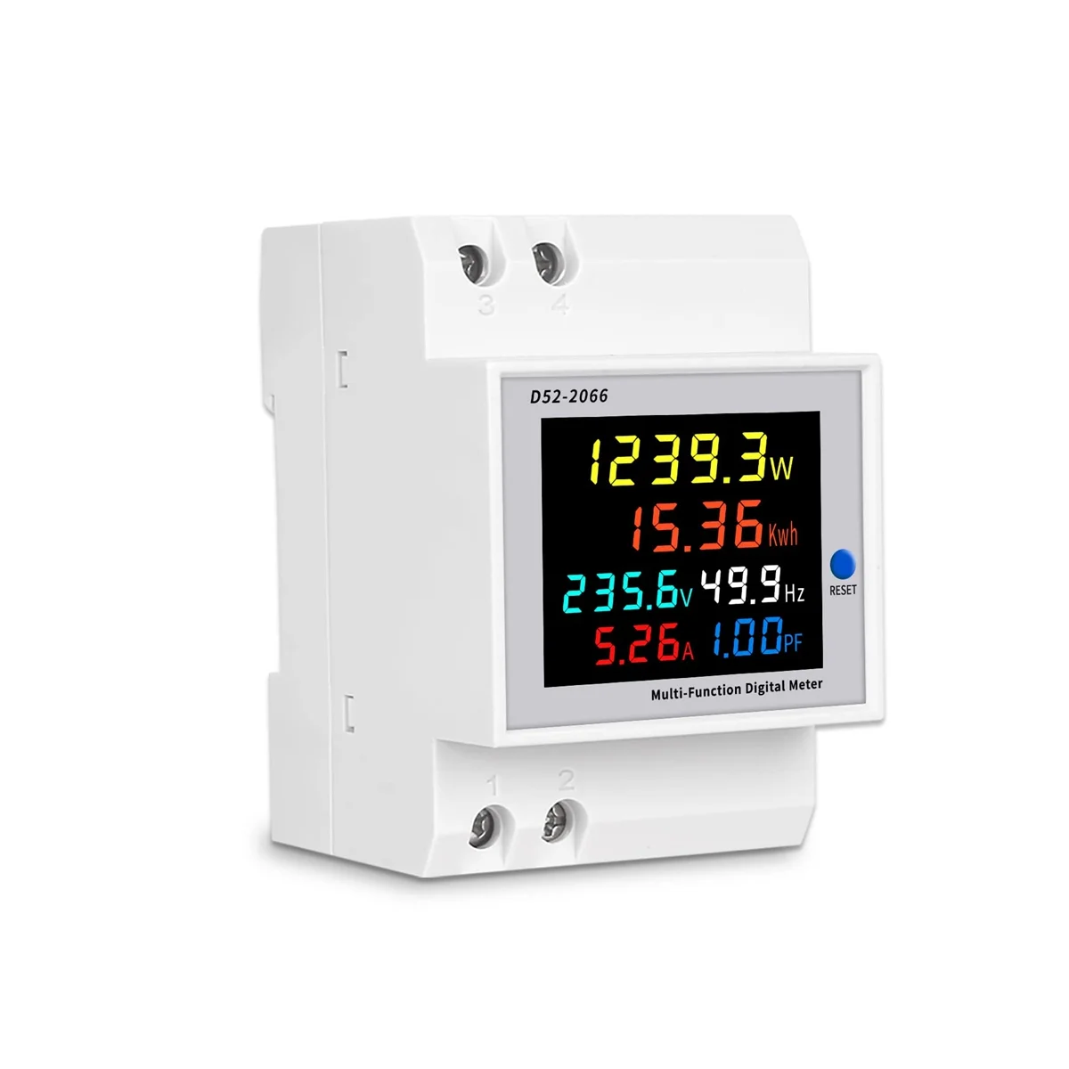 Digital Single Phase AC 40-300V 100A Din Rail 6 in 1 Voltmeter Ammeter Watt Kwh Frequency Meter 110V(Built-In CT)
Digital Single Phase AC 40-300V 100A Din Rail 6 in 1 Voltmeter Ammeter Watt Kwh Frequency Meter 110V(Built-In CT)
