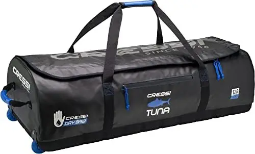 Wheeled Bag - Water Resistant - 120 Liters Capacity - Ideal for Scuba Diving and Water Sports Equipment - Tuna Designed in Ital
Wheeled Bag - Water Resistant - 120 Liters Capacity - Ideal for Scuba Diving and Water Sports Equipment - Tuna Designed in Ital
