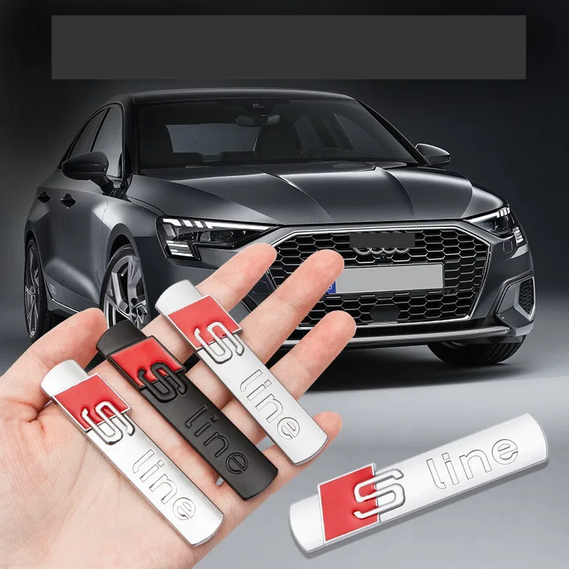 Наклейка на крыло автомобиля наклейка для Audi S Line Sline TT J8 B8 A1 A3 A4 B5 B6 B7 A5 A6 Q3 Q5 Q7 RS1 2 3 4