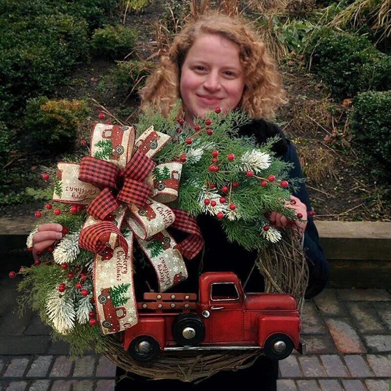 Red Truck Christmas Decor Wreath Wooden Vintage Decor Christmas Wreath Hanging Decor For Autumn Harvest Thanksgiving 1Pc
Red Truck Christmas Decor Wreath Wooden Vintage Decor Christmas Wreath Hanging Decor For Autumn Harvest Thanksgiving 1Pc