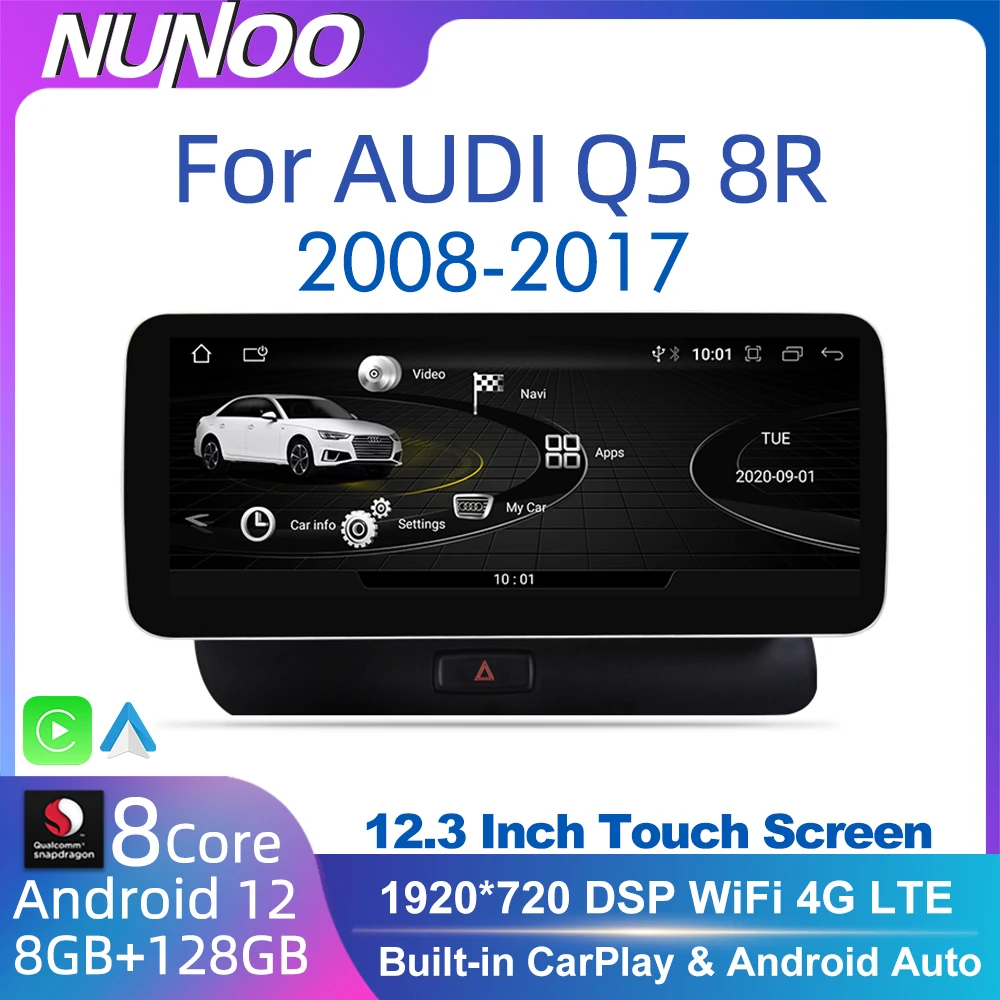 12.3 Android 12 System Car Radio Stereo For Audi Q5 8R 2008-2017 WiFi 4G LTE 8+128GB CarPlay BT IPS Touch Screen GPS
12.3 Android 12 System Car Radio Stereo For Audi Q5 8R 2008-2017 WiFi 4G LTE 8+128GB CarPlay BT IPS Touch Screen GPS