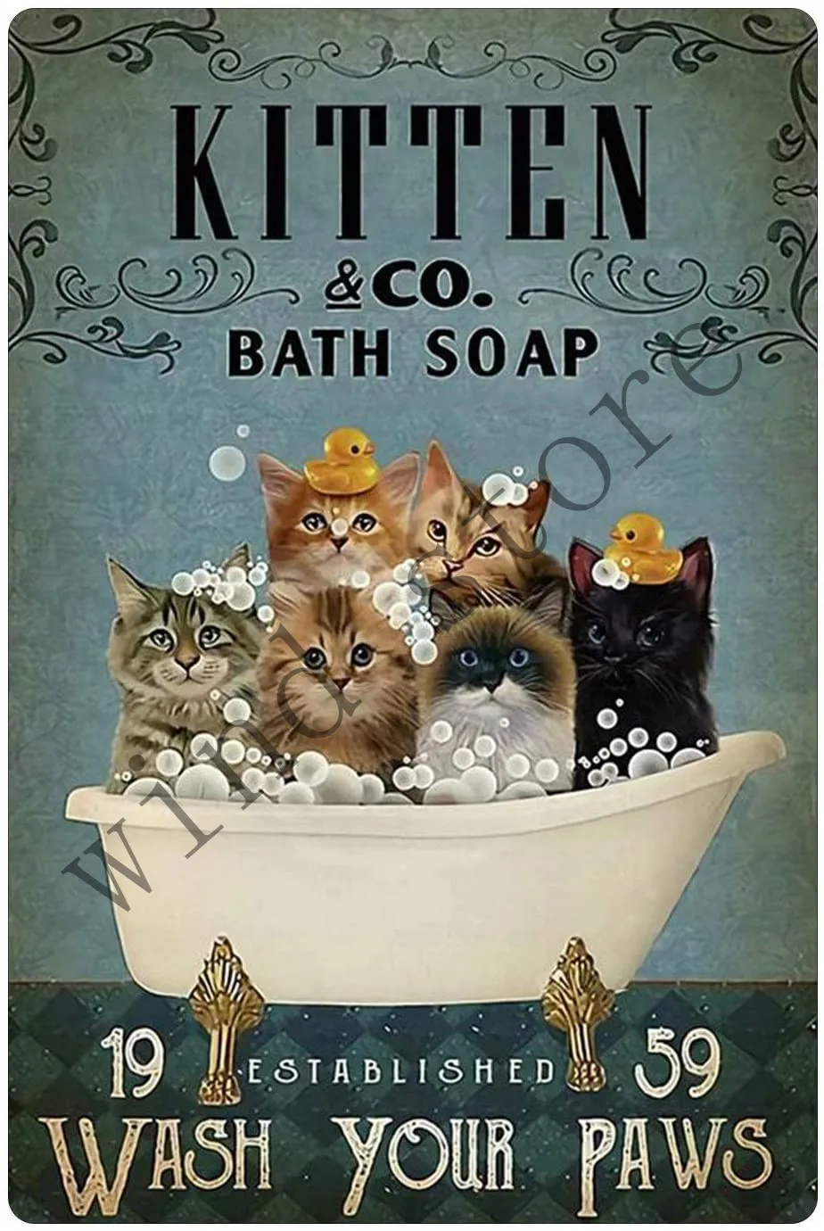 Bath Soap Bathroom Funny cat dog pet Metal Tin Signs Vintage Bathroom Toilet Bar Cafe Wall Decoration Retro Toilet Room Sign
Bath Soap Bathroom Funny cat dog pet Metal Tin Signs Vintage Bathroom Toilet Bar Cafe Wall Decoration Retro Toilet Room Sign