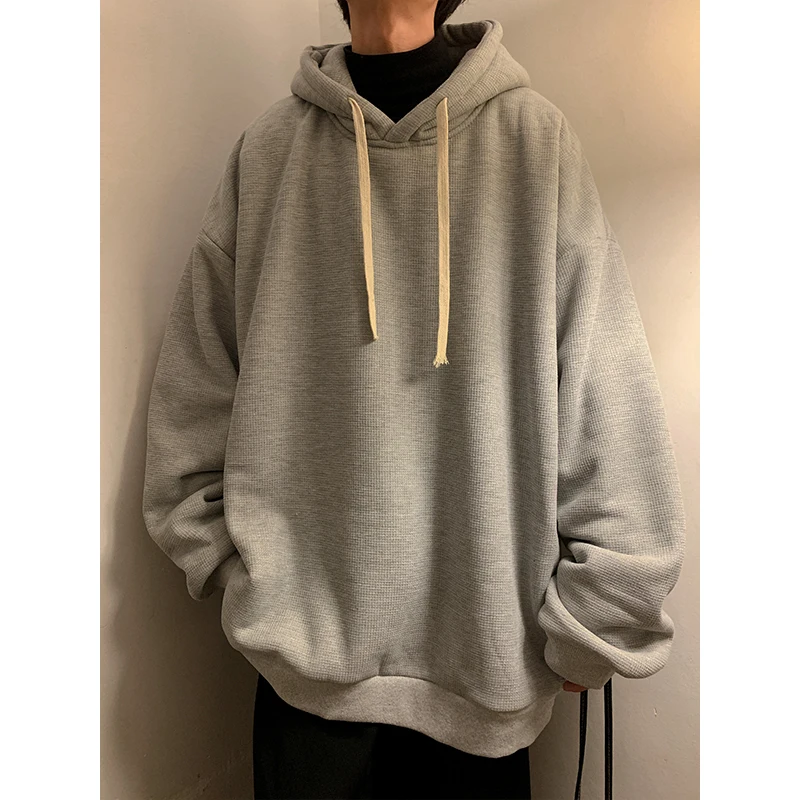 Мужская зимняя флисовая толстовка с капюшоном и длинным рукавом 
Мужская зимняя флисовая толстовка с капюшоном и длинным рукавом